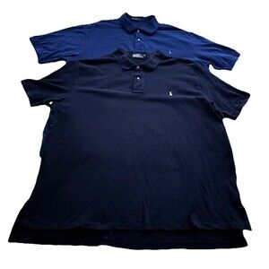 Lot of 2 Polo Ralph Lauren Men’s Polo Shirts 3XB Big Cotton Short Sleeve